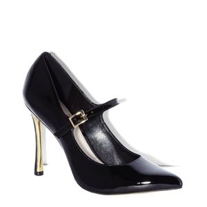 VINCE CAMUTO Black Patent Leather "Callea" Mary Jane Pumps Size 8